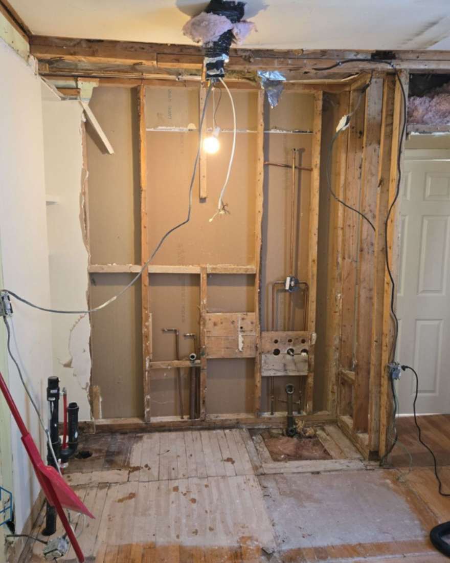 Albany project mid-renovation — photo 15 of the renovation process.