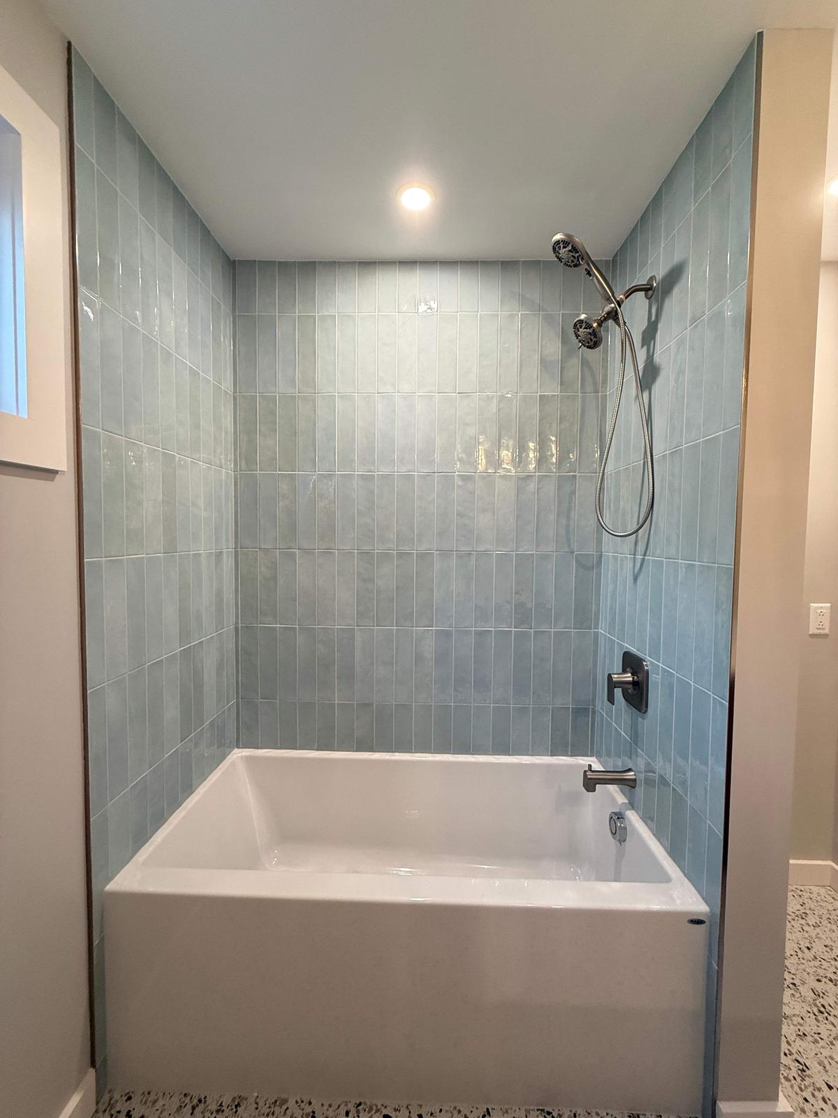 The finished Rennies Mill bathroom after the full overhaul.