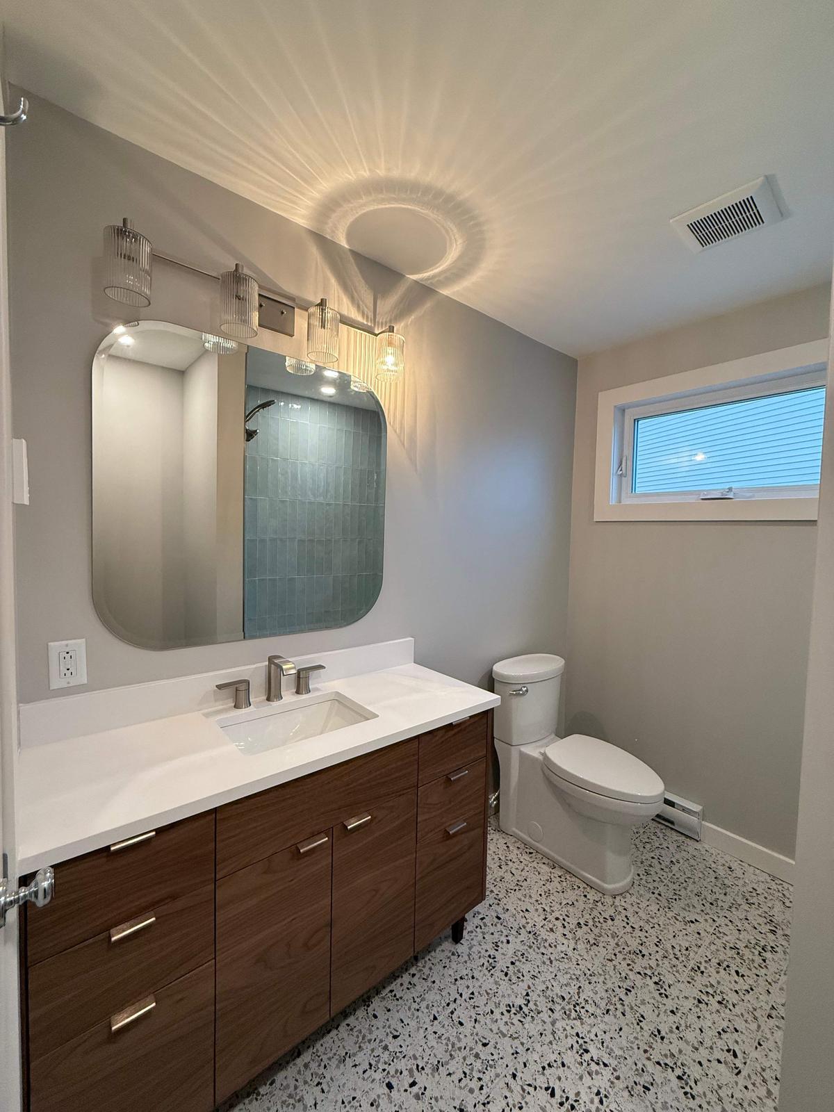 Rennies Mill bathroom — finished interior.